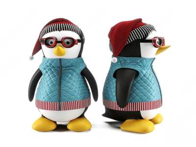 企鹅公仔3D模型下载